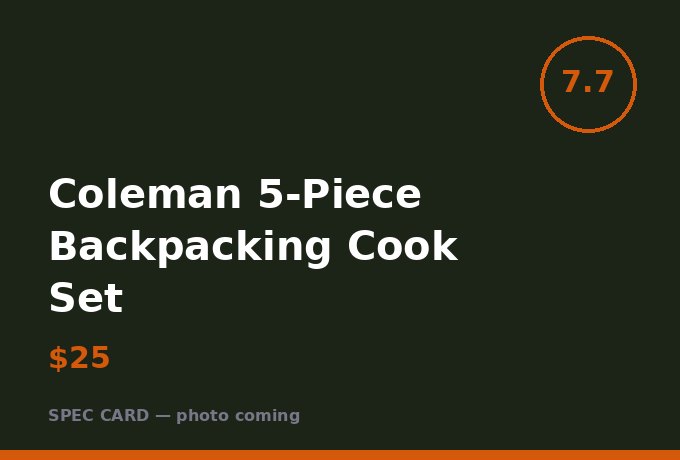 Coleman 5-Piece Backpacking Cook Set