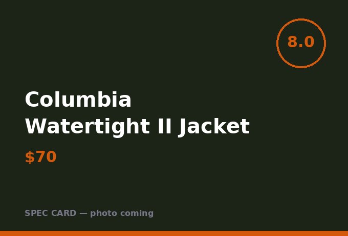 Columbia Watertight II Jacket