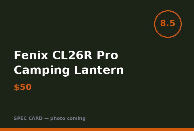 Fenix CL26R Pro Camping Lantern