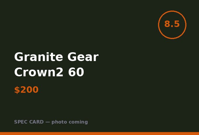 Granite Gear Crown2 60