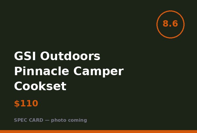 GSI Outdoors Pinnacle Camper Cookset