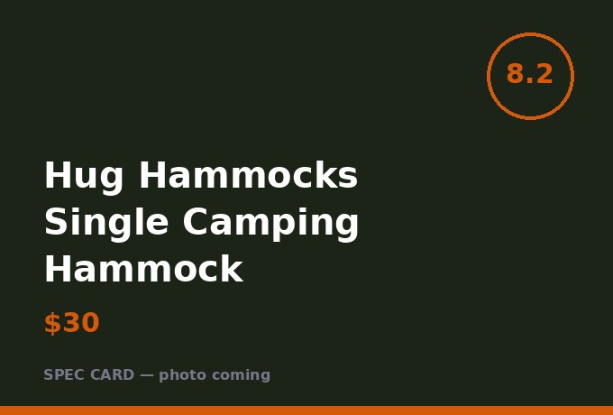 Hug Hammocks Single Camping Hammock