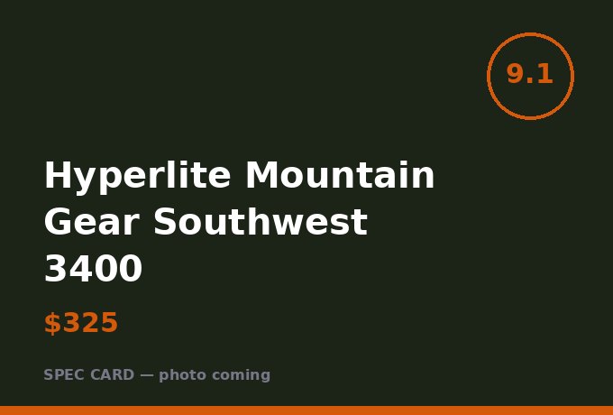 Hyperlite Mountain Gear Southwest 3400