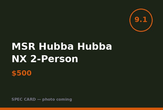 MSR Hubba Hubba NX 2-Person