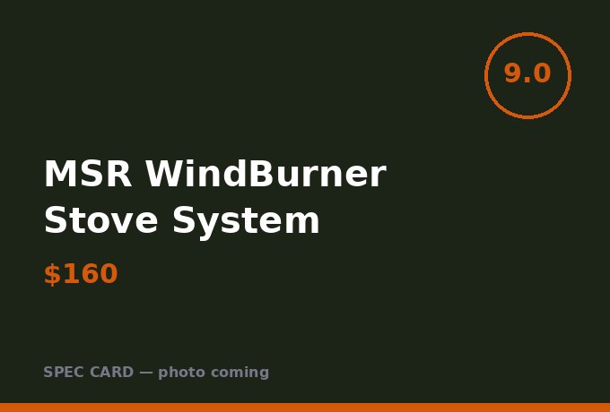 MSR WindBurner Stove System
