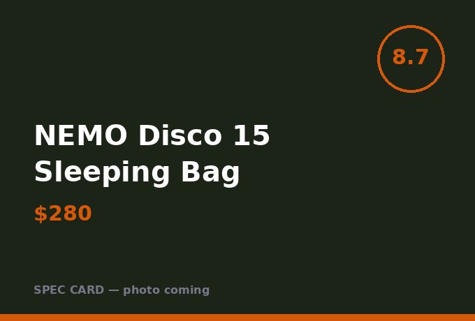 NEMO Disco 15 Sleeping Bag