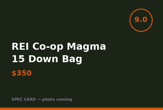 REI Co-op Magma 15 Down Bag