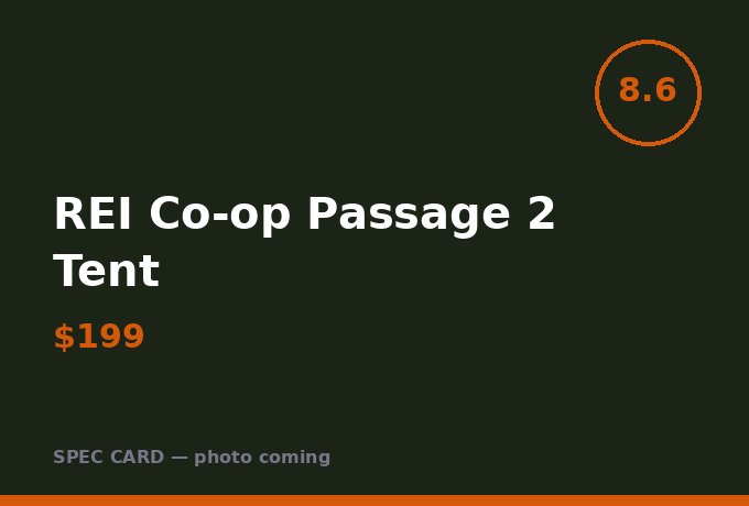 REI Co-op Passage 2 Tent
