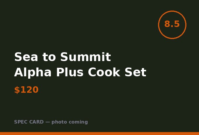Sea to Summit Alpha Plus Cook Set