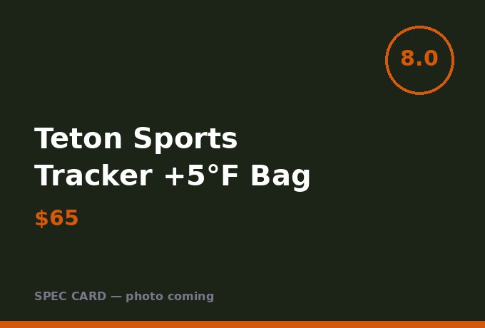 Teton Sports Tracker +5°F Bag
