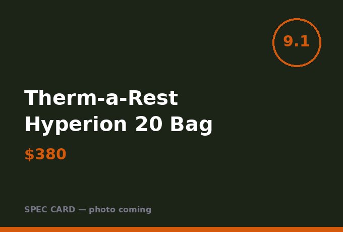 Therm-a-Rest Hyperion 20 Bag